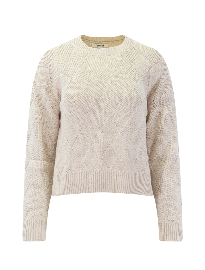 solstice sweater in wheat heather
