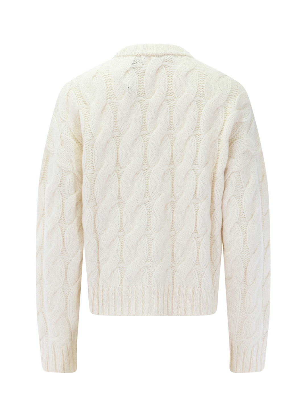 cable serena crewneck in ivory