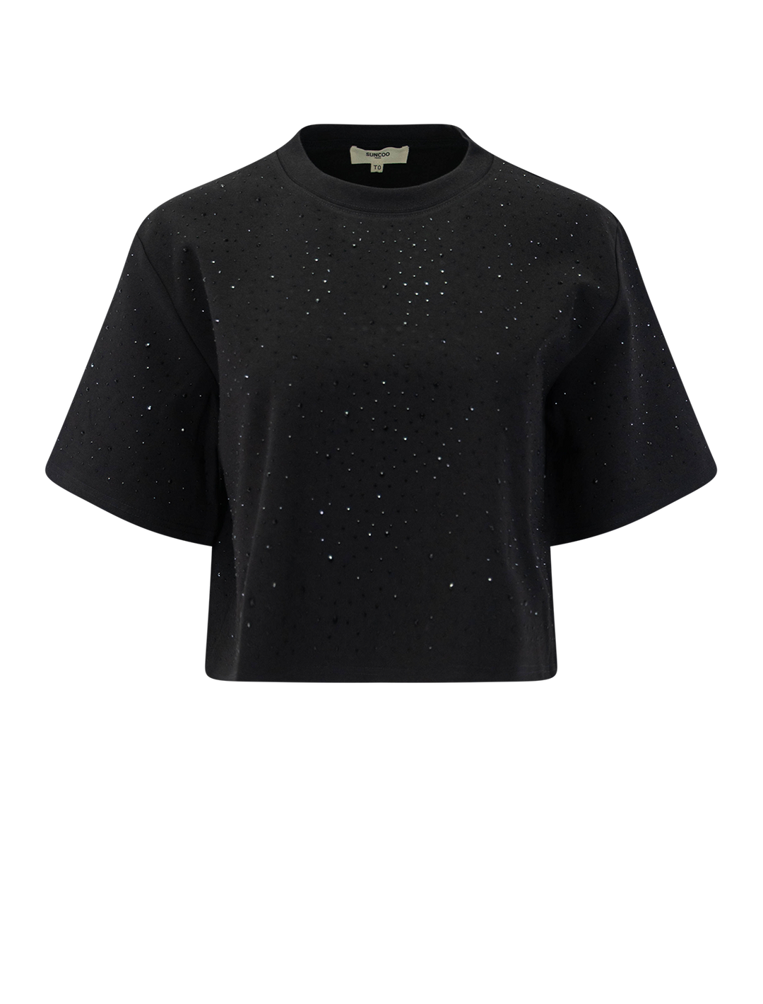 marius embellished top in noir