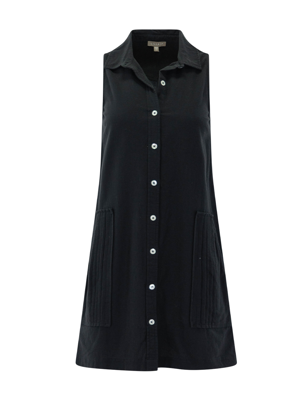lilla p shirt dress Collared Maxi Shirt Dress Espresso Colorblock / Small