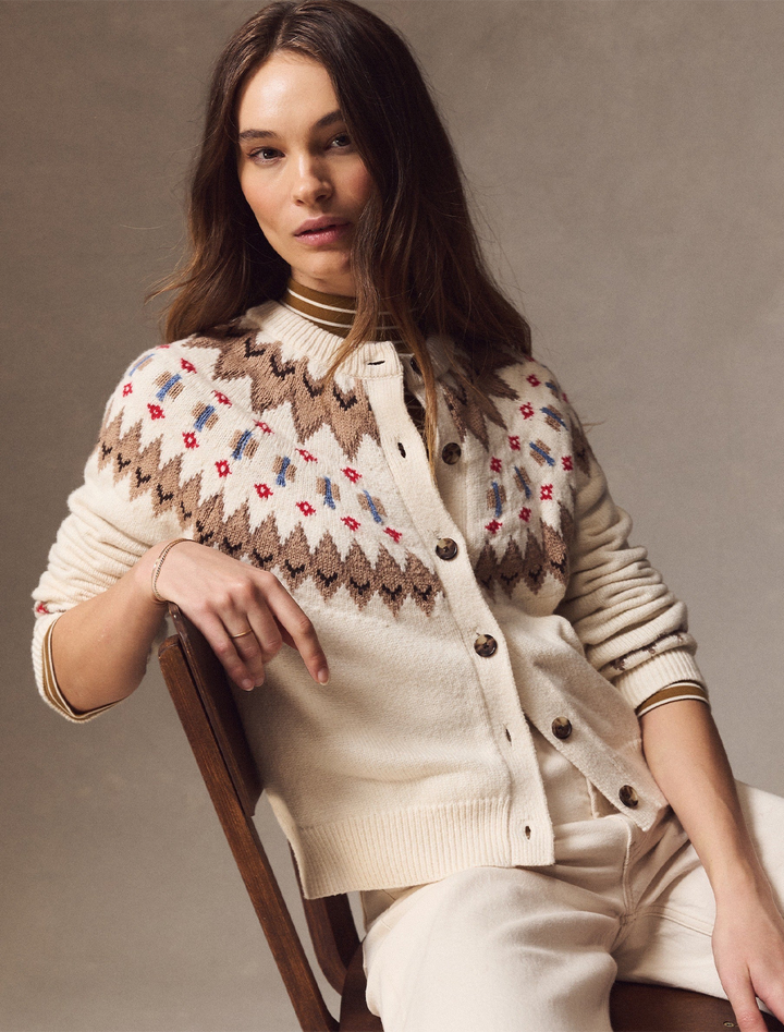 fiorella fair isle cardigan