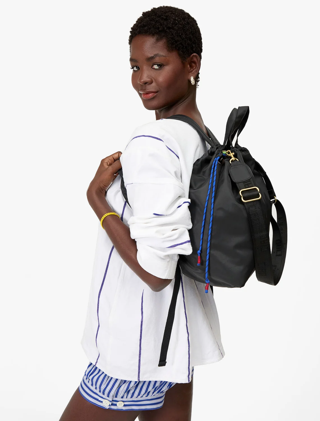 sac tout back pack in black