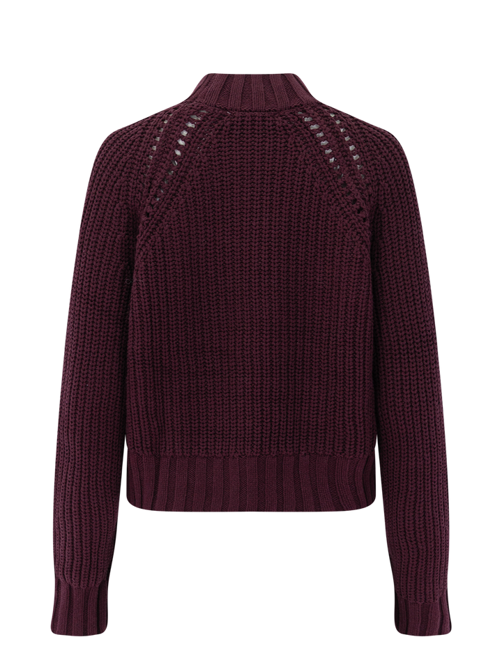 cassidy sweater in merlot
