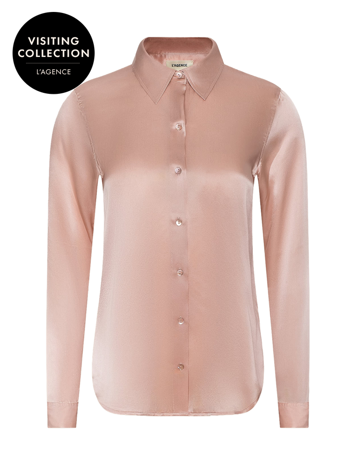 tyler blouse in misty rose