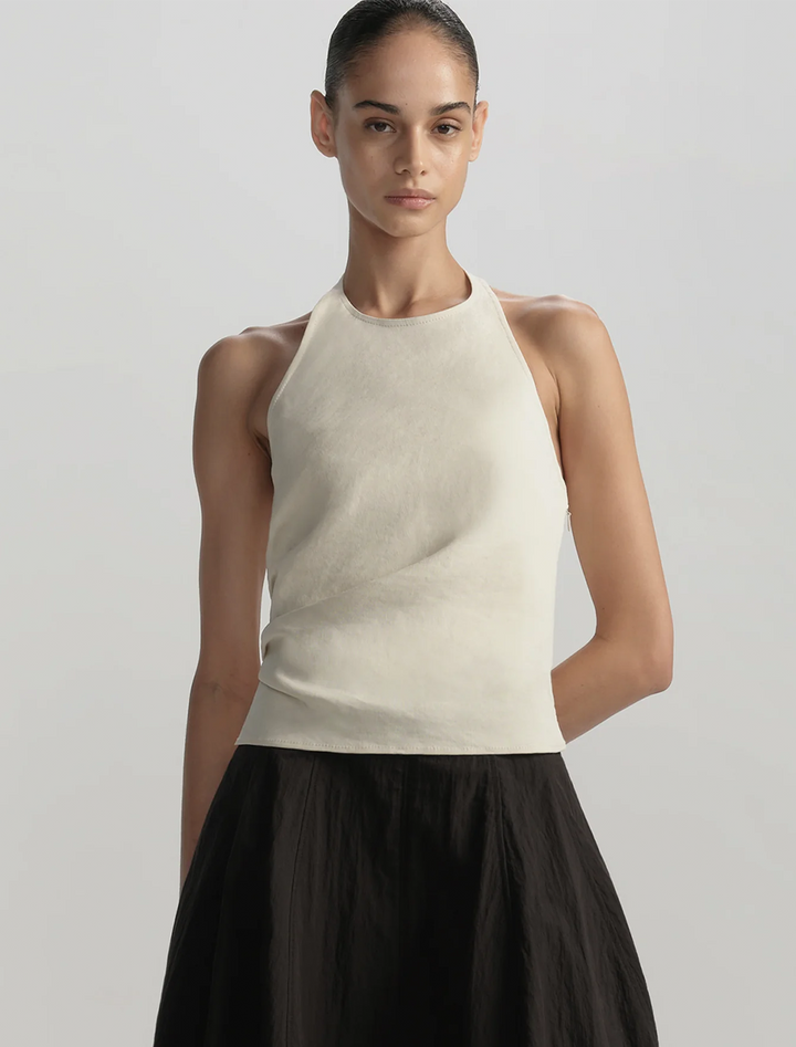 sylvie top in buttercream