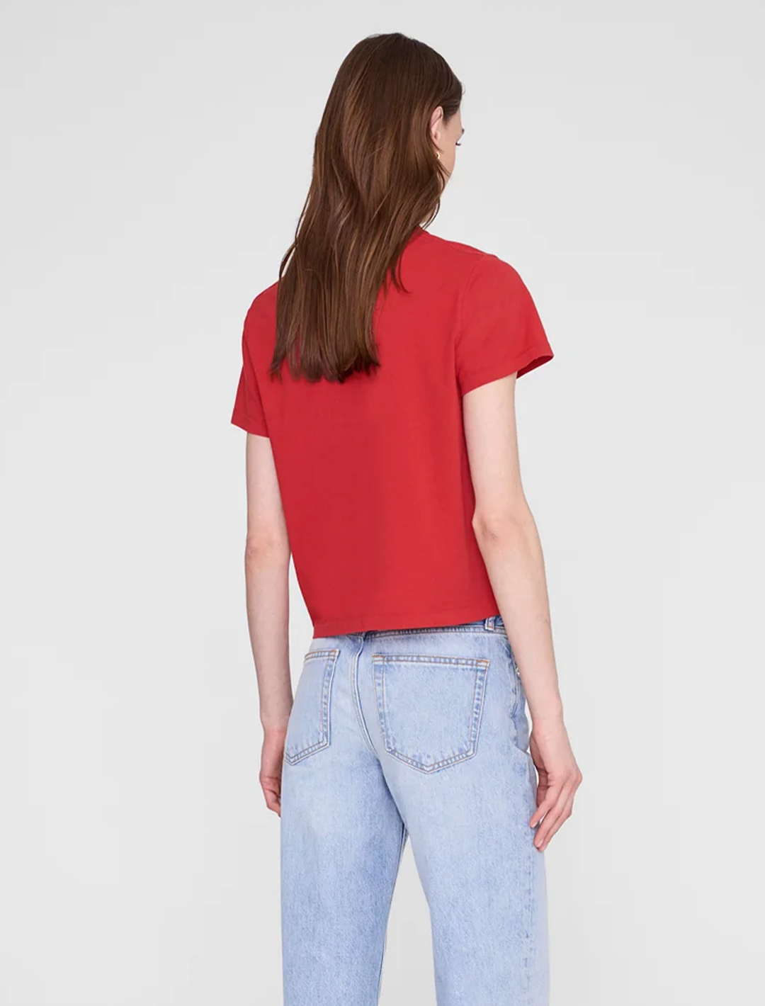 shelley tee in tango red