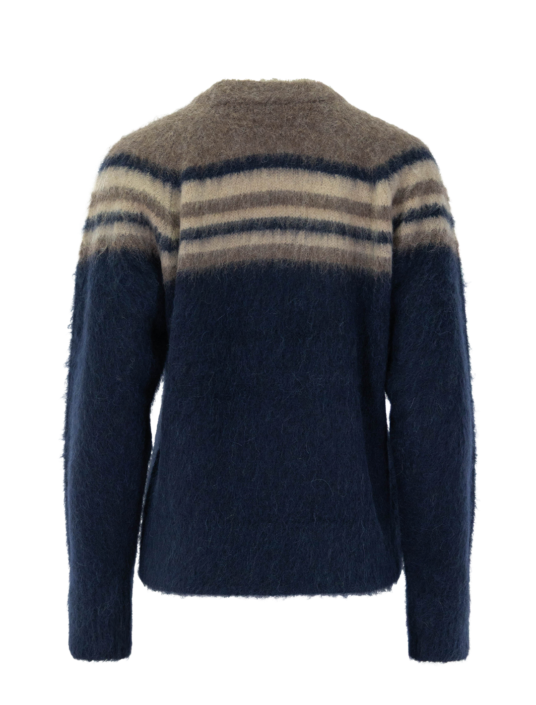 sarah sweater in dark taupe combo