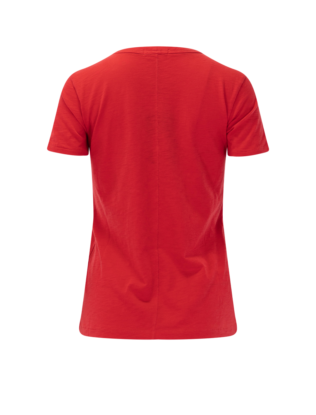 slub tee in red