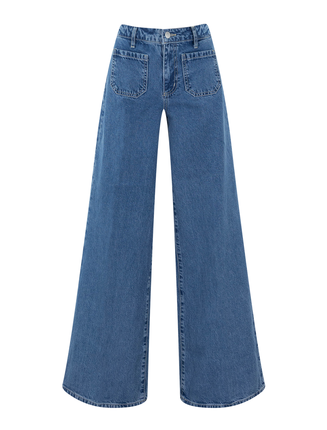 declan high rise wide leg jeans in solvera