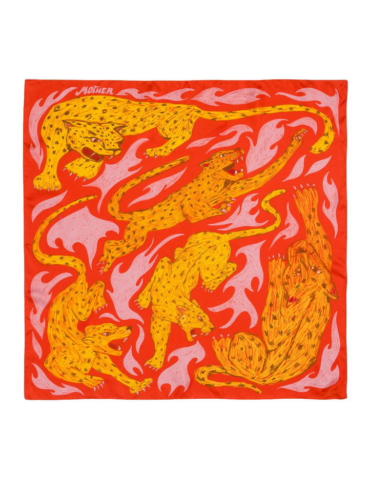 the scarf it down in flaming hot cheetahs