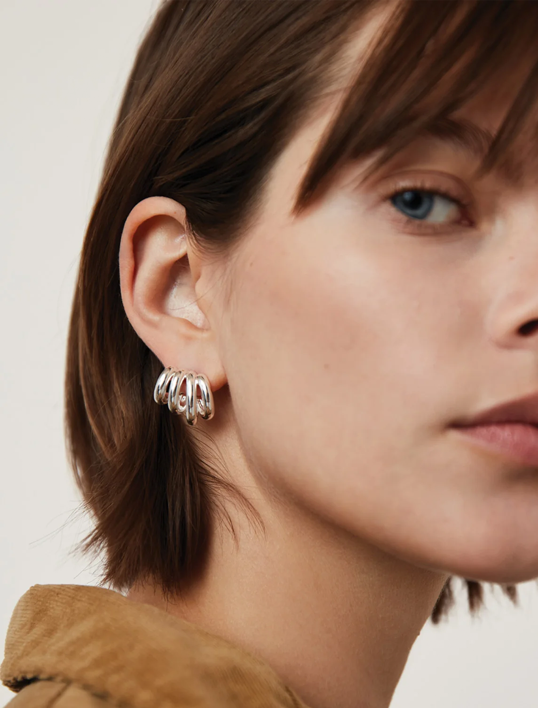 monroe earrings in silver