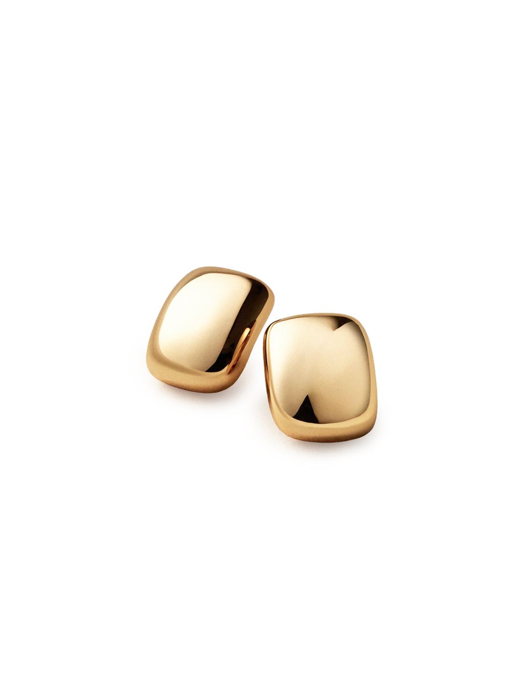 small tate earring in gold