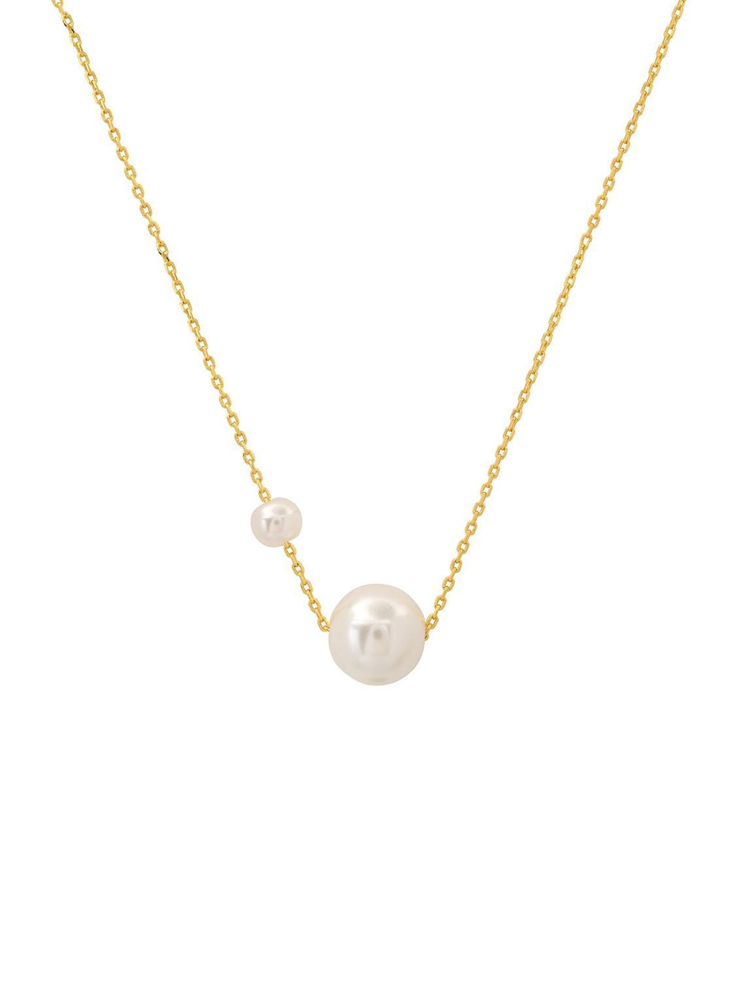 double pearl pendant necklace