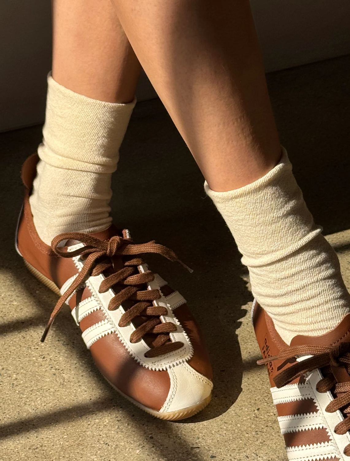breezy sneaker socks in naturel