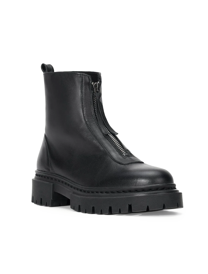 miles zip ankle boot in black