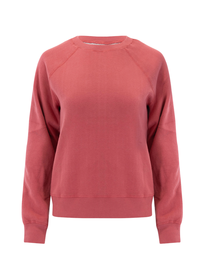 cloud 9 reversible fleece sweatshirt in dusk rose