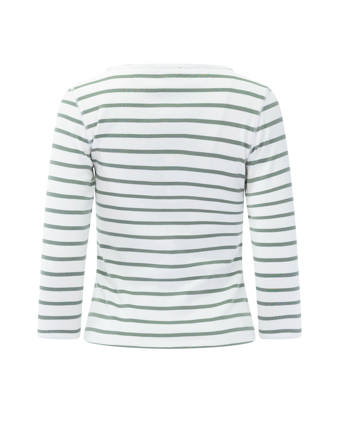 sage stripe boatneck tee