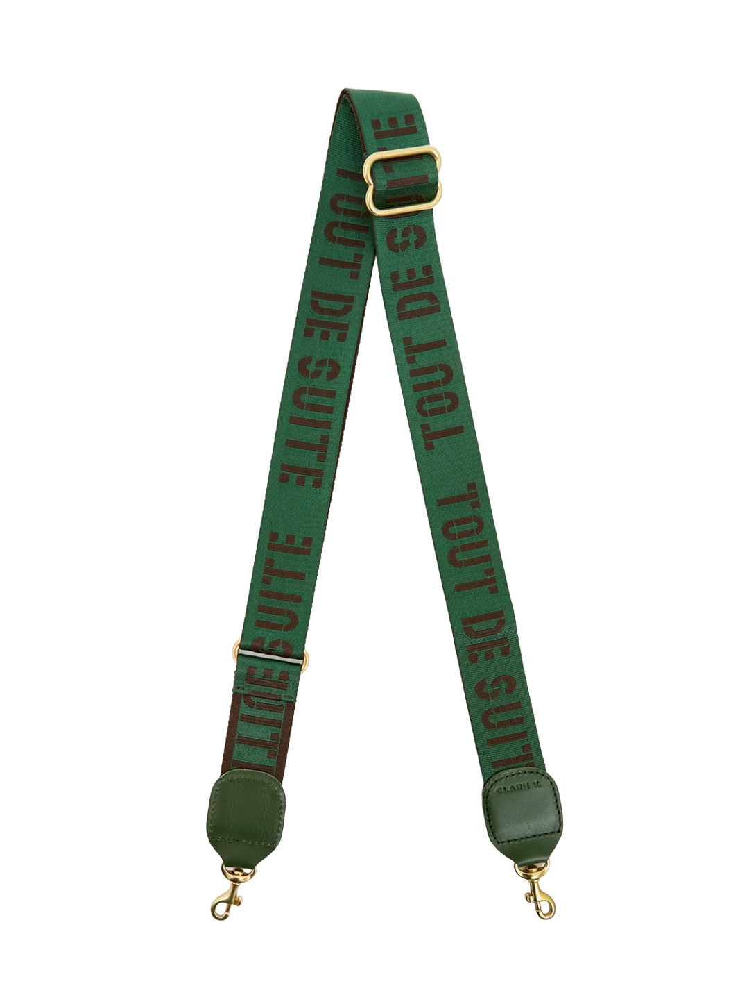 toute suite adjustable crossbody strap in evergreen
