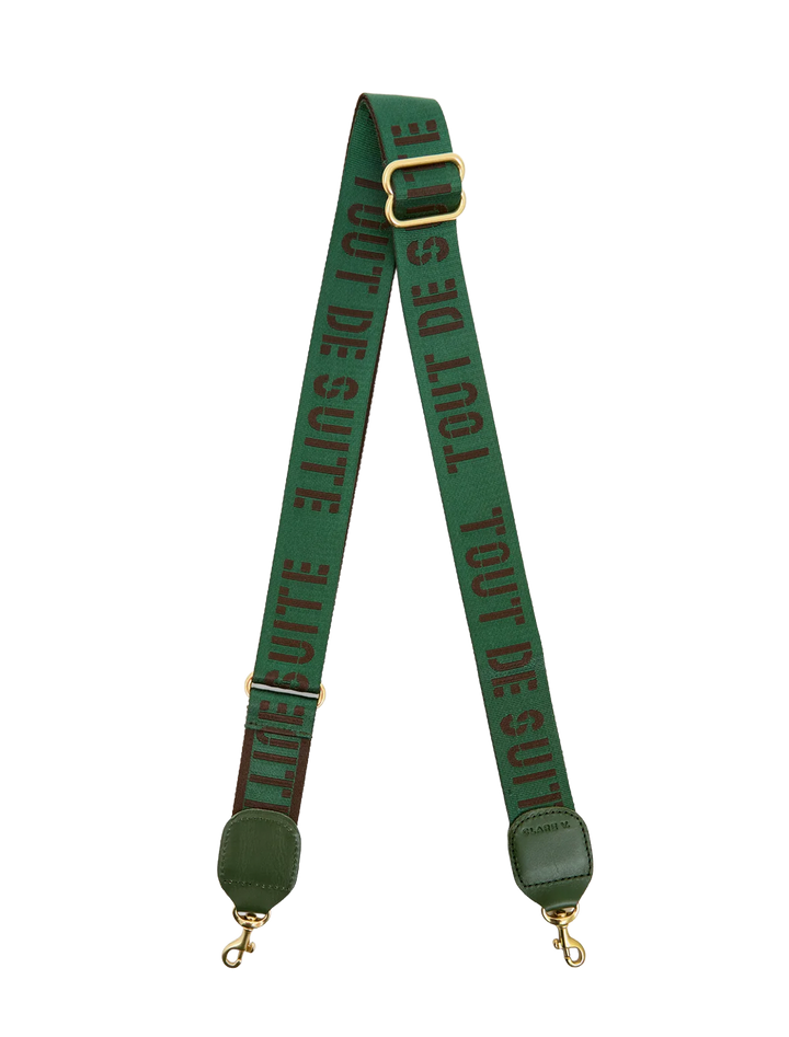 toute suite adjustable crossbody strap in evergreen