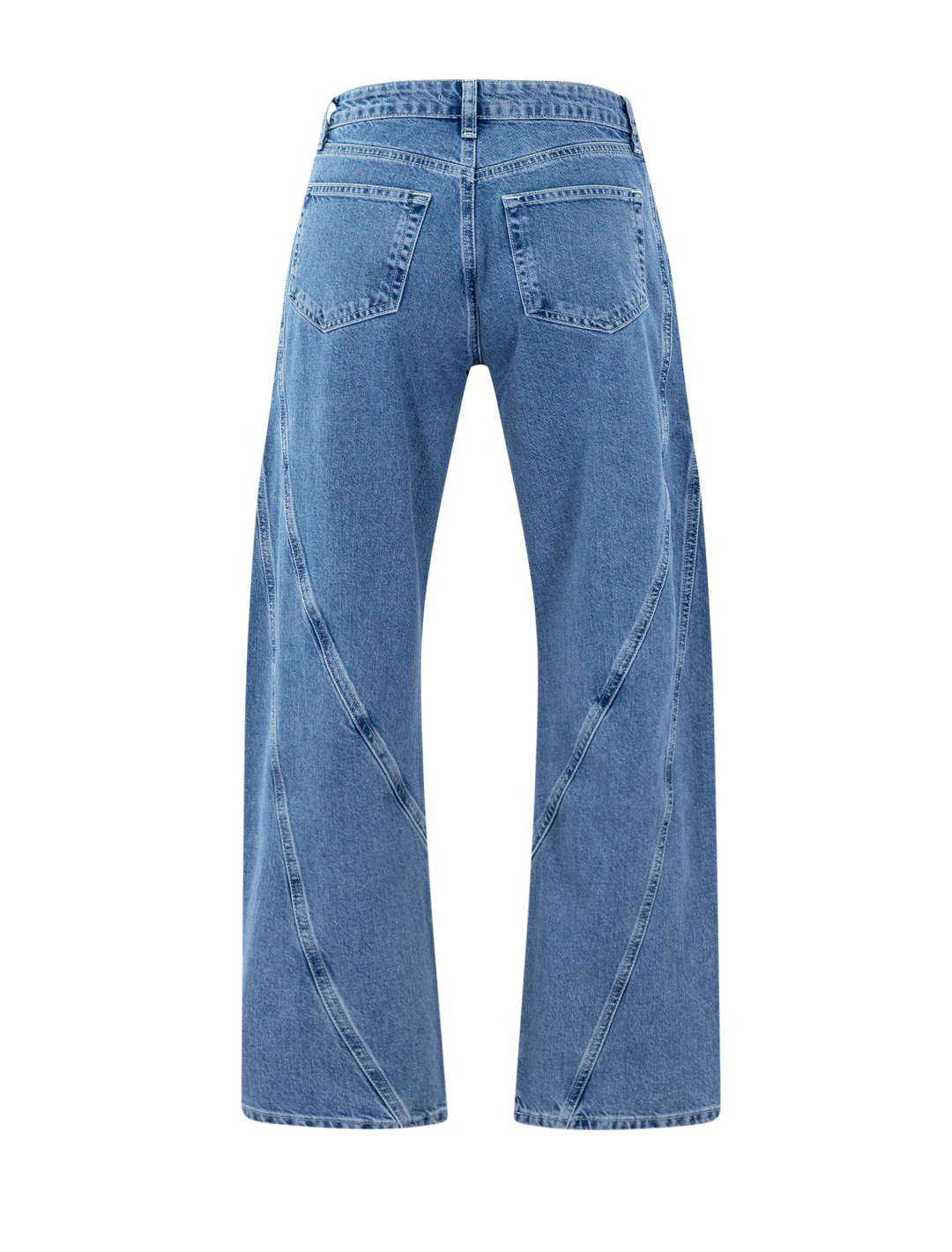 frasier high rise twist seam barrel jean in grantly