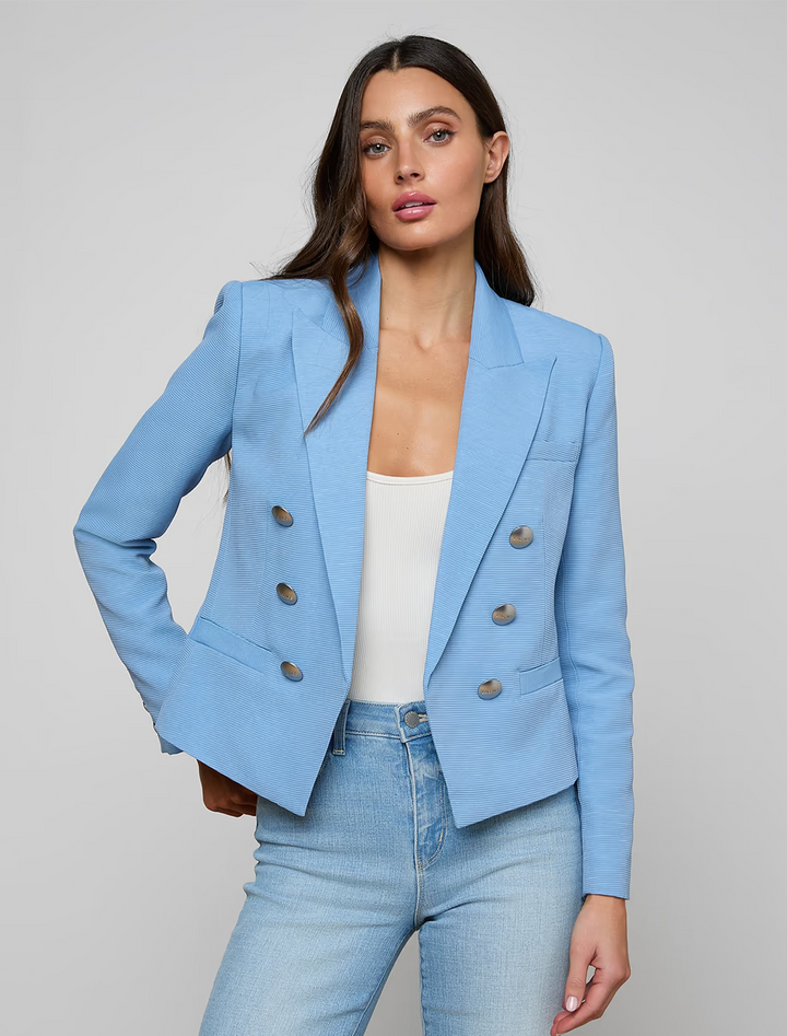 brooke blazer in allure blue