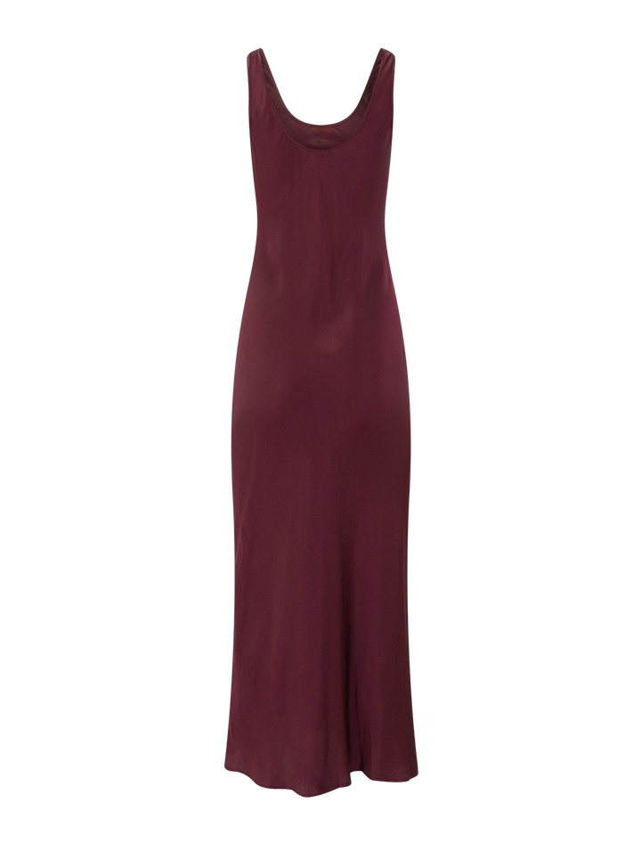 akiya dress in merlot