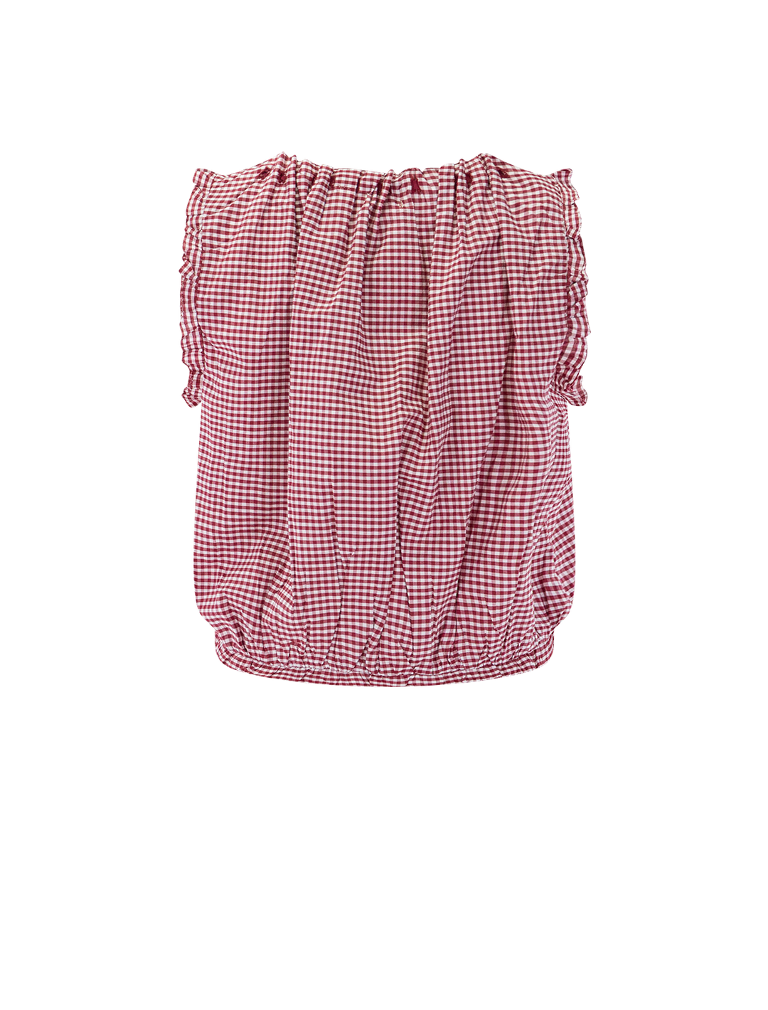 traveler top in mulberry la maddalena gingham