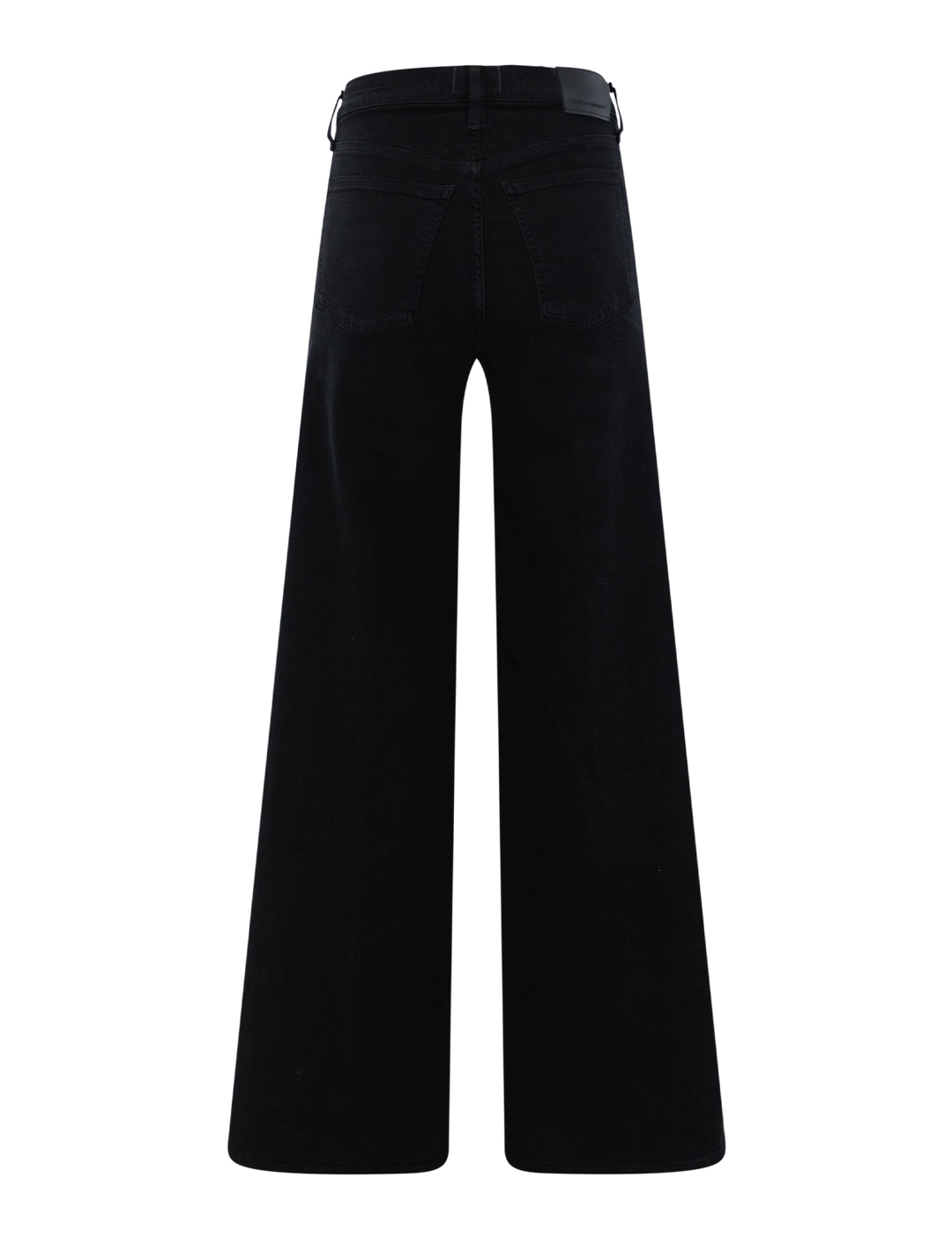 lyra long wide leg in plush black