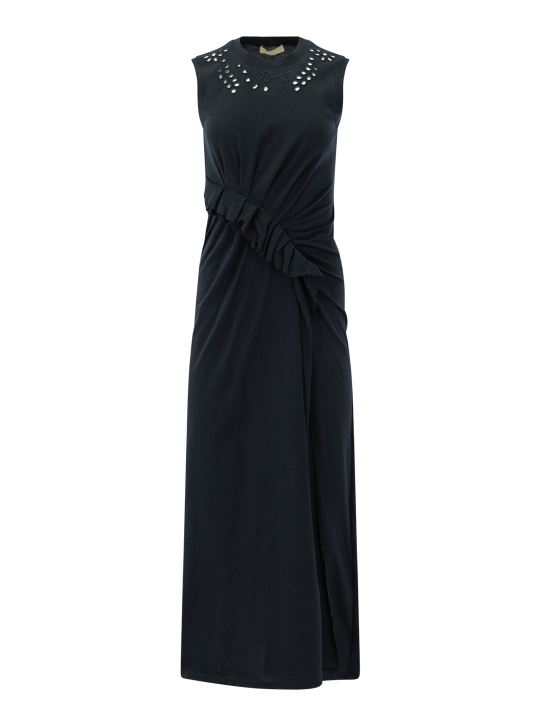 ulla johnson black silk dress Ulla Johnson Adeline Silk Midi Dress