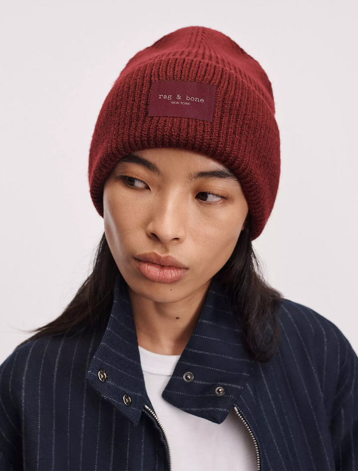 blake beanie in pomegranate