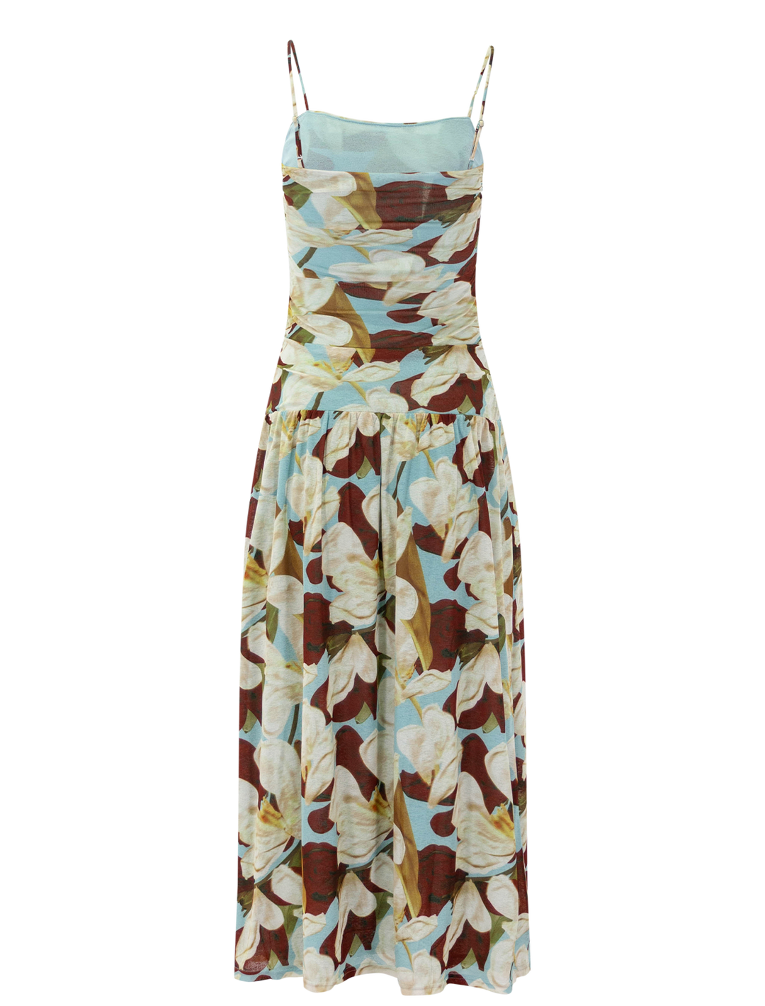 dolly dress in plumeria print
