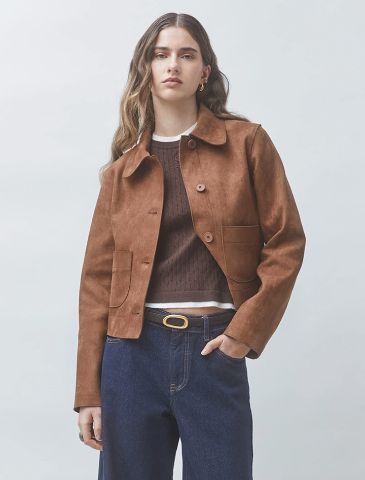 dune jacket in tabac