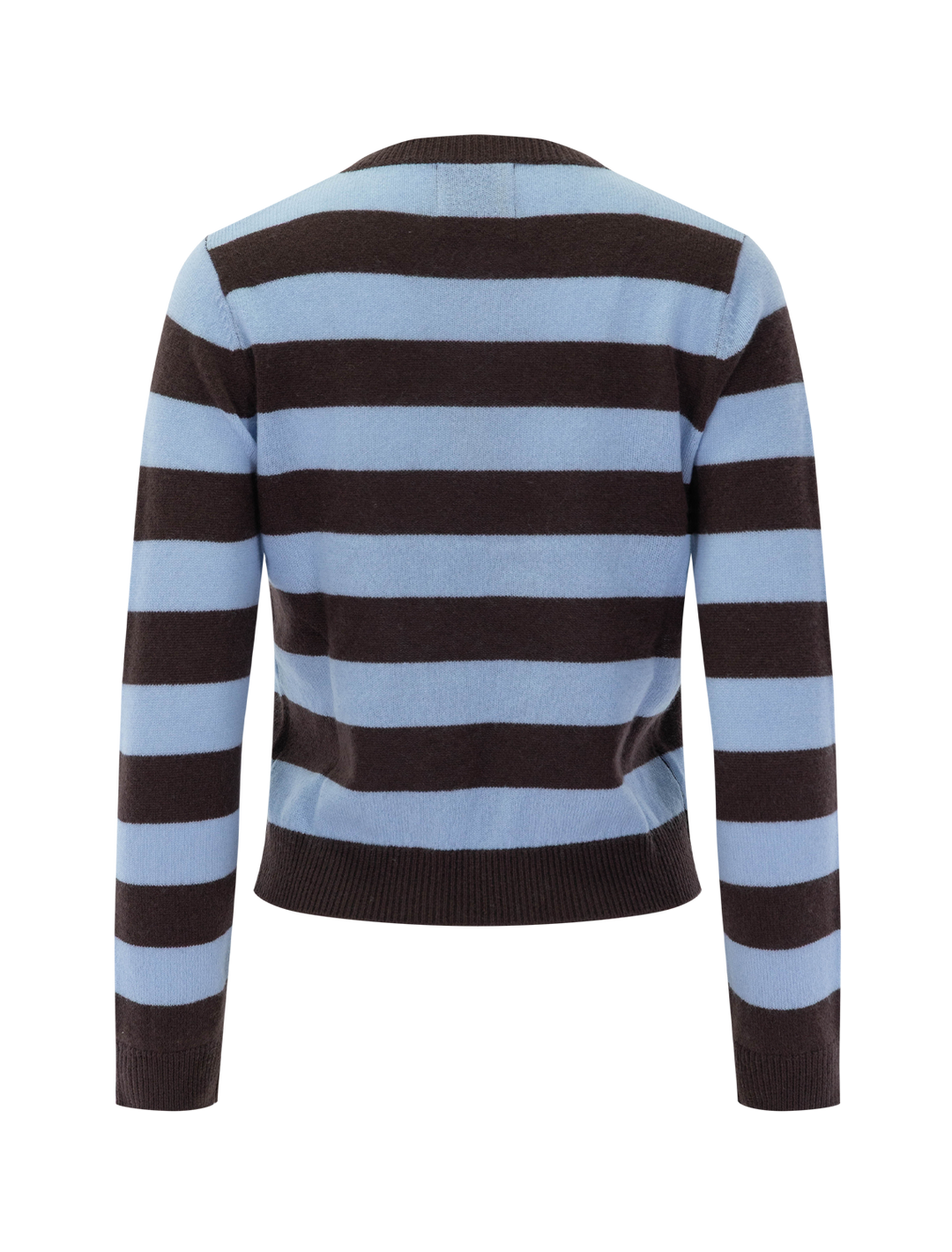 stripe crewneck sweater in pluto and arctic stripe