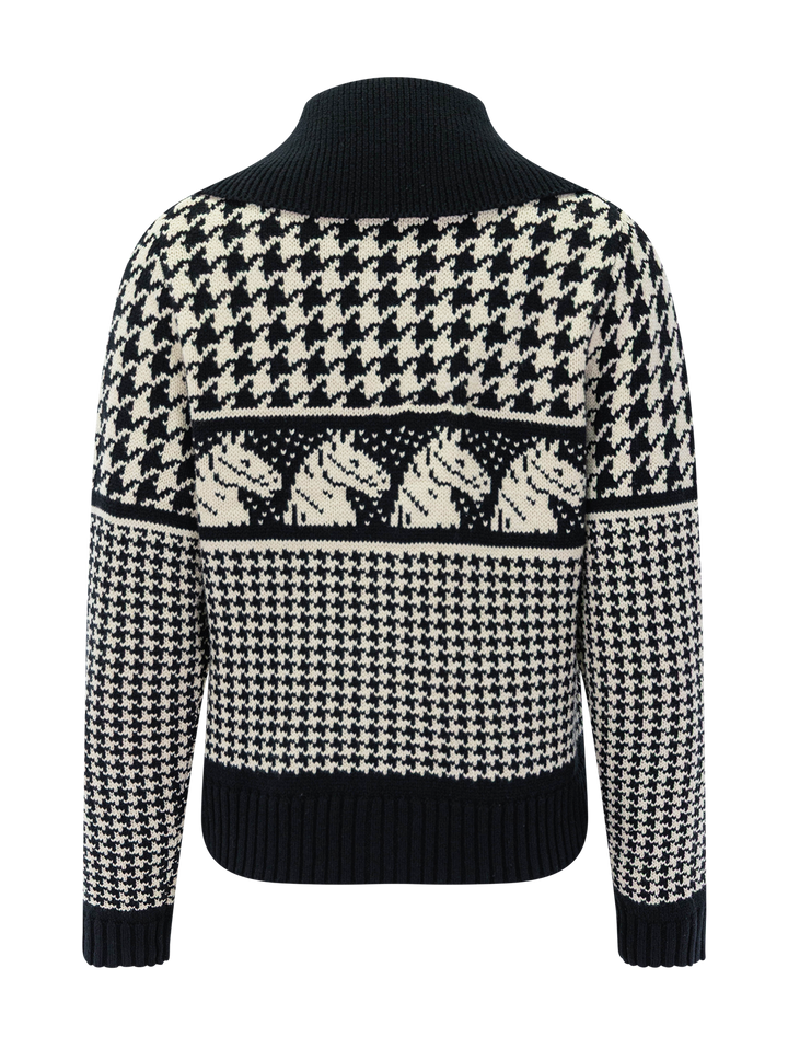 the pony cardigan in black