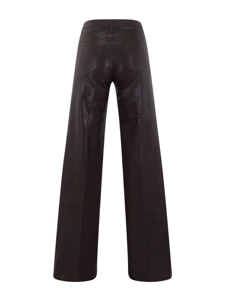 clayton wide leg in dark java coated