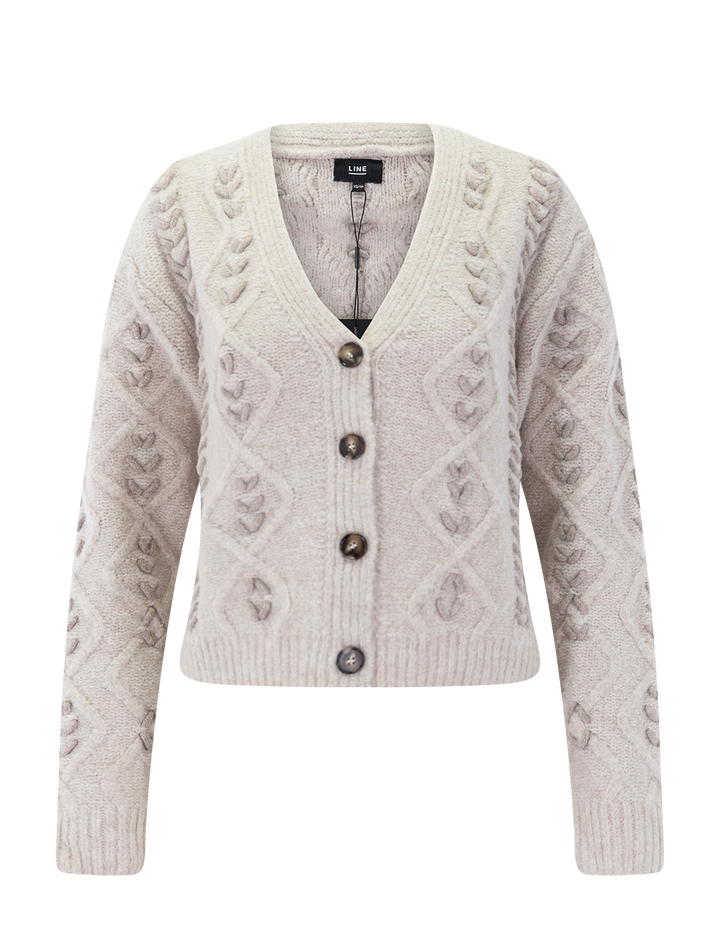 efie cardi in soft fawn