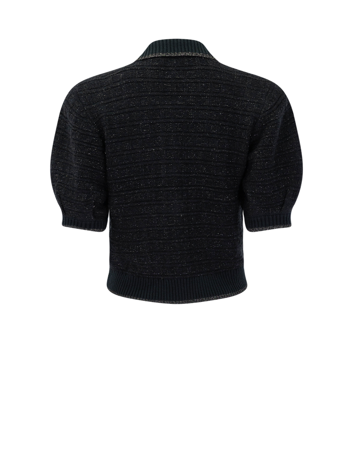 novalie cardigan in black lurex