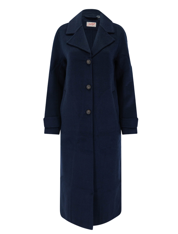 colette wool coat in navy heather