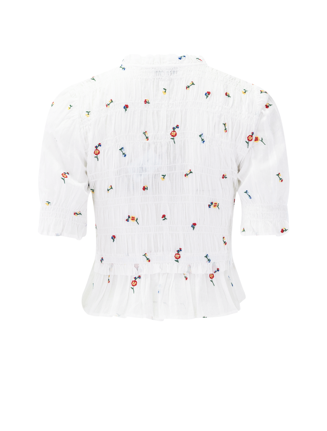 fontaine top in embroidered wildflowers