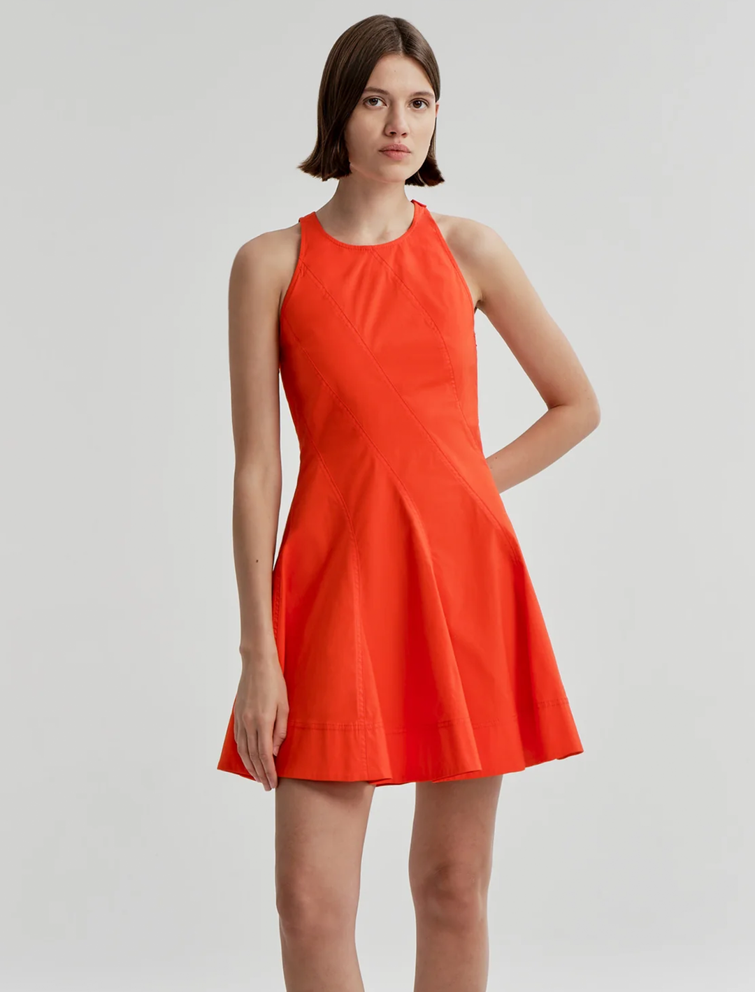 grace dress in poppy red