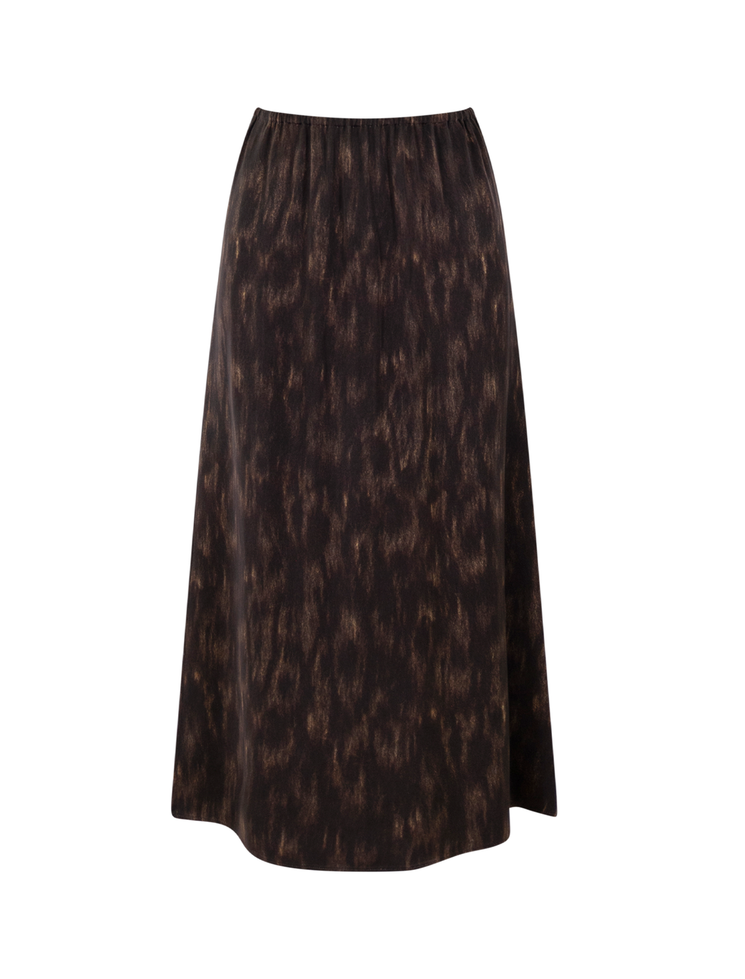pull on slip skirt in cinderwood print