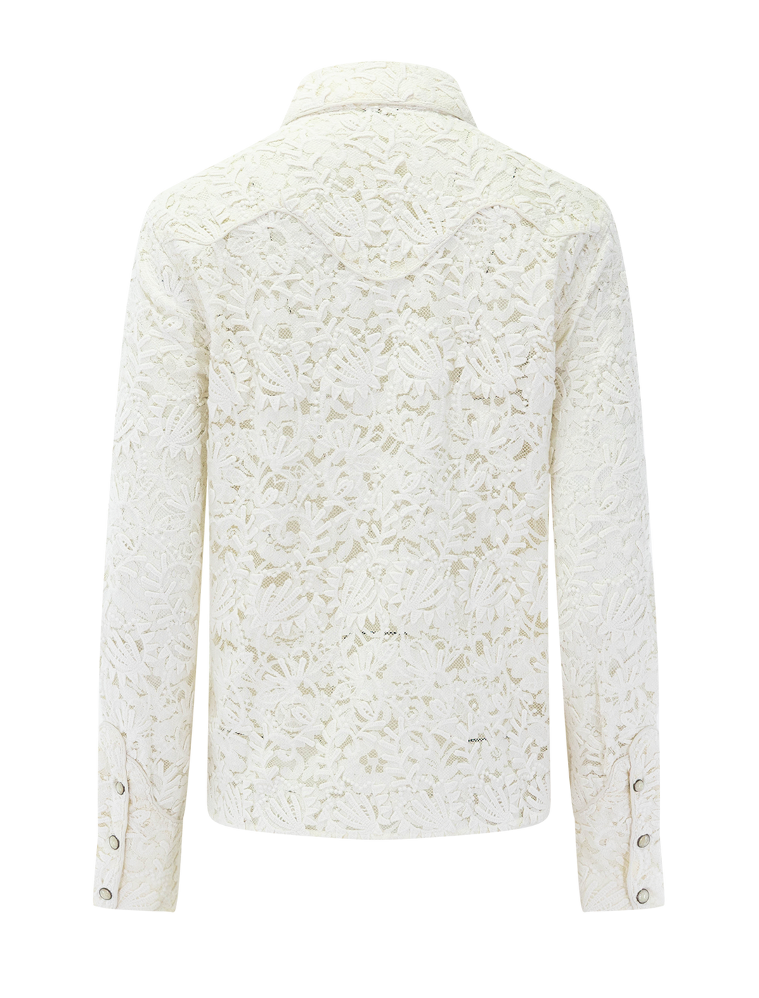 the relic lace western shirt in cream