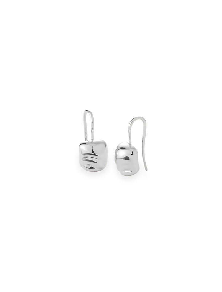 rue drop earrings in silver