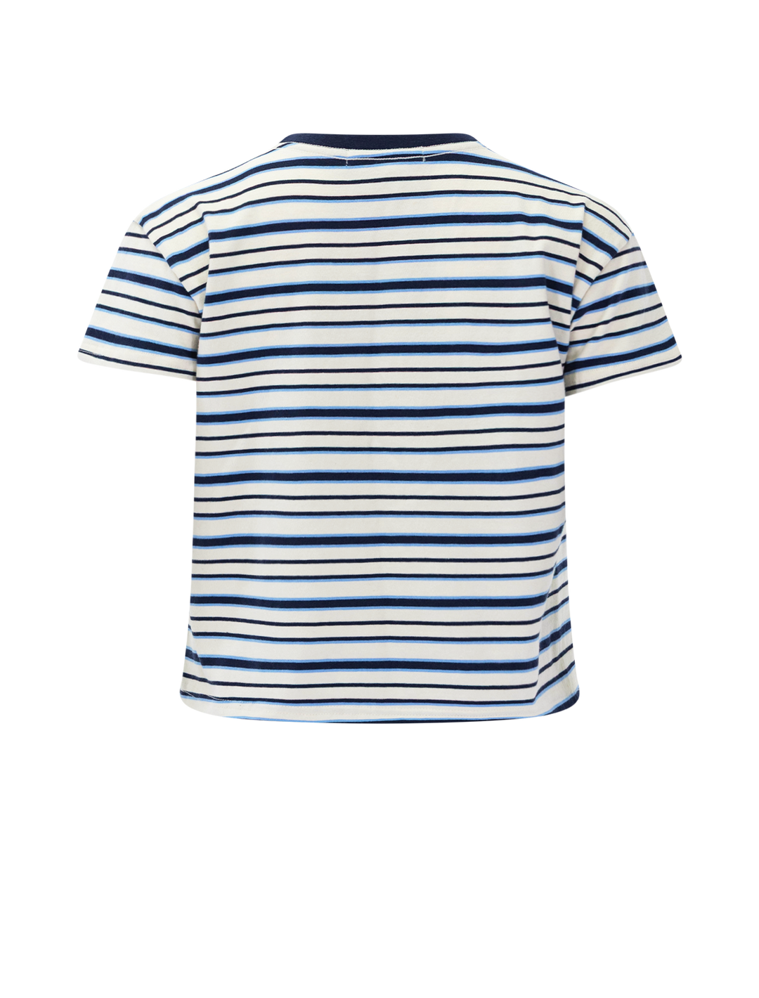 dawn stripe tee in navy pacific