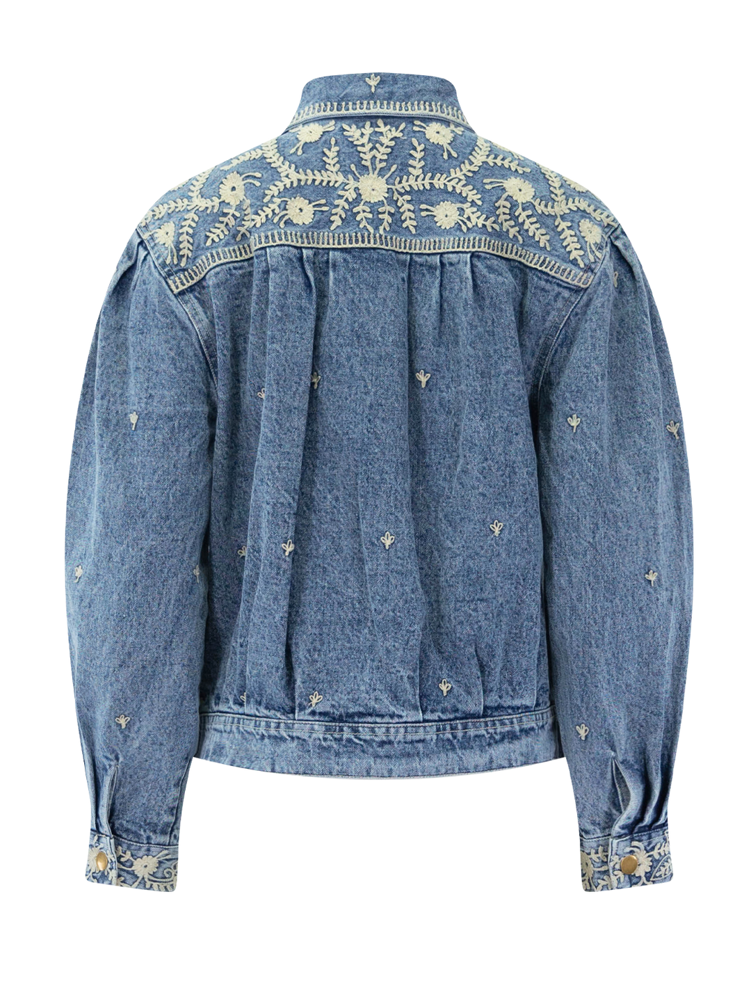 loretta embroidered jacket in blue haze