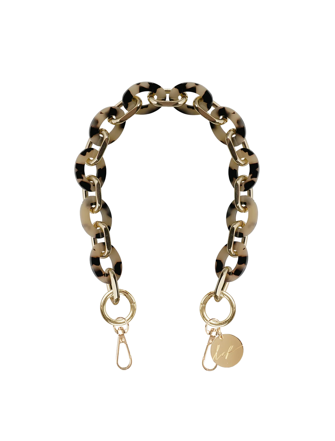 cassie beige tortoiseshell chain