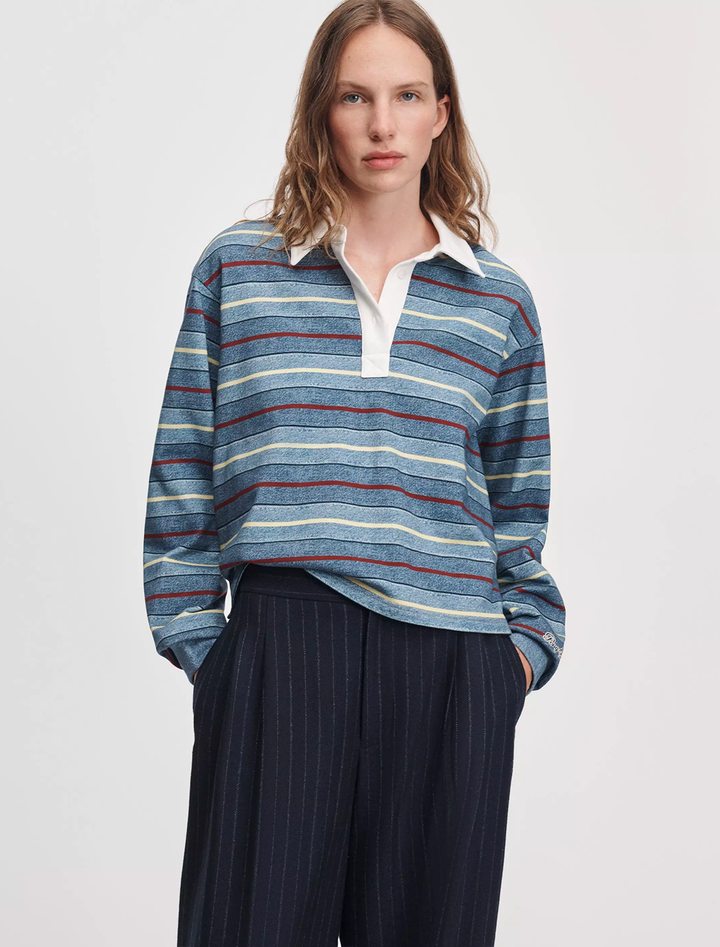 miramar cropped rugby polo