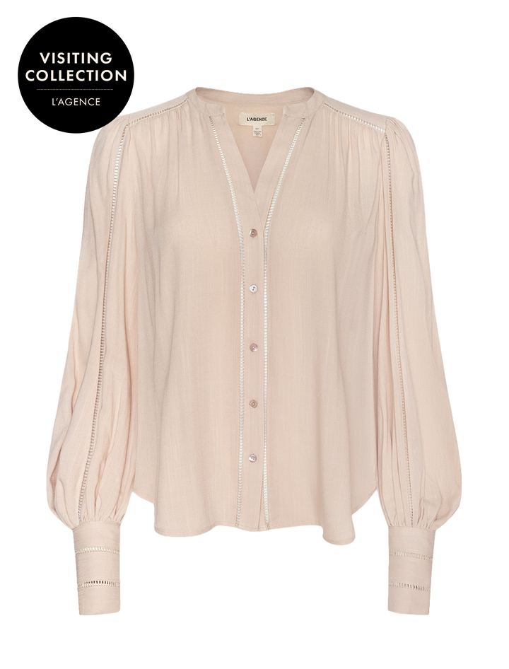 kiera blouse in biscuit