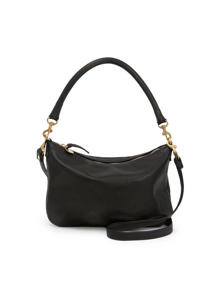 petit moyen in black italian nappa