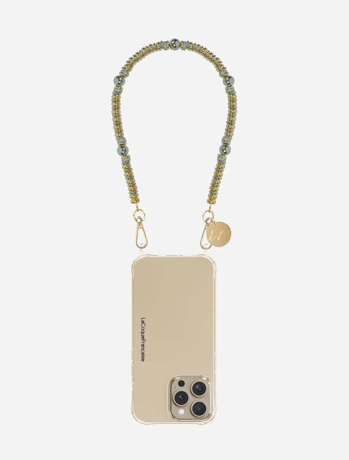 tali strap in gold and silver